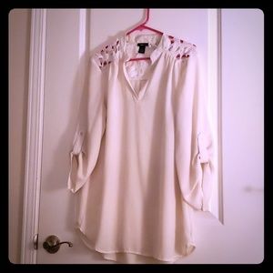 White Blouse with Lace